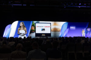 Moderatorin für KI – Christiane Stein beim Dell Technologies Forum mit Sponsoren