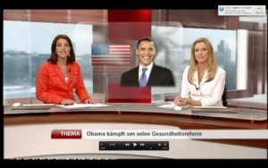 TV Moderation Christiane Stein im n-tv Studio